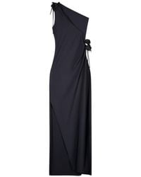 Coperni - One-Shoulder Flower-Embellished Maxi Dress - Lyst