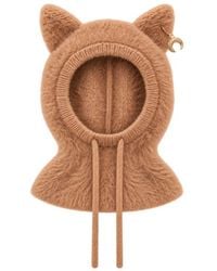 Marine Serre - Fluffy Jacquard Knit Balaclava - Lyst