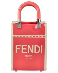 Fendi - Logo Detailed Sunshine Small Shopper Bag - Lyst