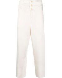 Saint Laurent - Buttoned Slim-Fit Trousers - Lyst