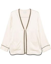 forte_forte - Patch-Pockets Trimmed-Detail Jacket - Lyst