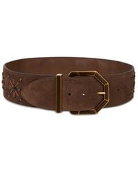Etro - Suede Belt With Threading - Lyst