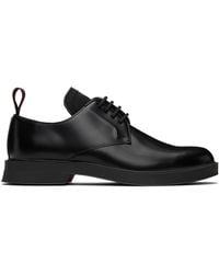 BOSS - Leather Lace-Up Derby Shoes - Lyst