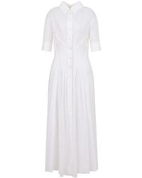 Marni - Gathered Poplin Shirt Dress - Lyst