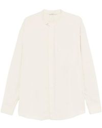 Entire studios - Mandarin Collar Long Sleeve Shirt - Lyst