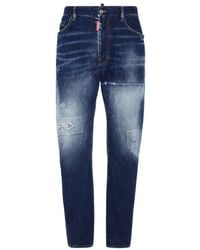 DSquared² - Distressed Stretch-Cotton Jeans - Lyst