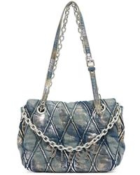 DIESEL - Charm D Quilted Metallic-Foil Shoulder Bag - Lyst