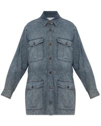 Isabel Marant - Isabel Marant Étoile Buttoned Denim Jacket - Lyst
