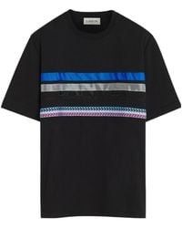 Lanvin - Striped Crewneck T-Shirt - Lyst