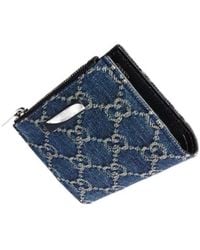Gucci - Small Wallet With Plaque - Lyst