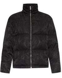 Versace - Baroque-Printed Zipped Puffer Jacket - Lyst