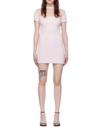 Courreges - Hyperbole Ribbed Mini-Dress - Lyst