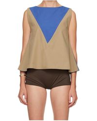Baserange - Round-Neck Sleeveless Top - Lyst