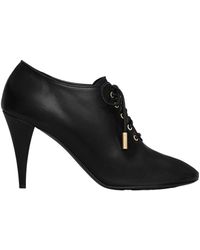 Celine - Soft Oxford Lace-Up Heeled Ballerina - Lyst