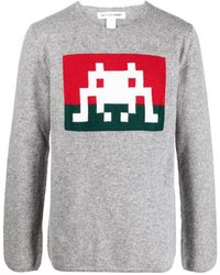 Comme des Garçons - Crew Neck Wool Sweater - Lyst