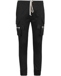 Rick Owens - Tapered Leg Cargo Track Trousers - Lyst