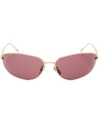 Loewe - Oval Frame Sunglasses - Lyst