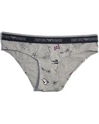 Emporio Armani - Pattern Printed Briefs Pants - Lyst