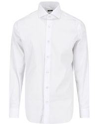 Barba Napoli - Spread-Collar Button-Up Shirt - Lyst