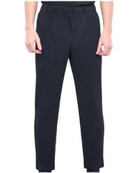 Homme Plissé Issey Miyake - Homme Plissé Issey Miyake Basic Mid-Rise Tapered Trousers - Lyst
