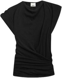 Isabel Marant - Isabel Marant Maisan Cap-Sleeved Top - Lyst
