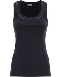 Brunello Cucinelli - Cotton Tank Top - Lyst