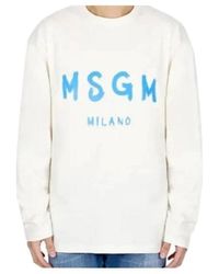 MSGM - Long-Sleeve Sweatshirt - Lyst