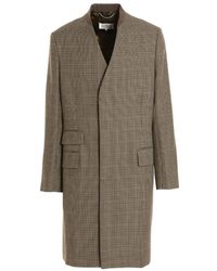 Maison Margiela - Checked Single-Breasted Coat - Lyst