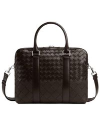 Bottega Veneta - Intrecciato Slim Briefcase - Lyst