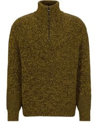 BOSS - Classic Half-Zip Sweater - Lyst