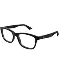 Montblanc - Eyewear Rectangle Frame Glasses - Lyst