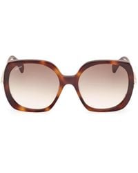 Max Mara - Oval Frame Sunglasses - Lyst