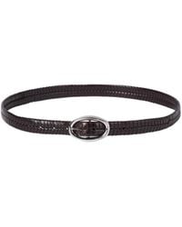 Brunello Cucinelli - Chevron-Effect Braided Oval-Buckle Belt - Lyst