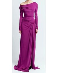 16Arlington - One-Shoulder Pleated Drape Dress - Lyst