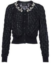 Simone Rocha - Embellished Mohair-Blend Cardigan - Lyst