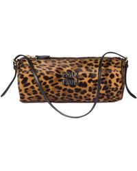 Miu Miu - Printed Leather Pouch - Lyst