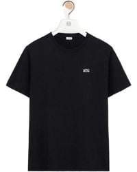 Loewe - Logo Detailed Short Sleeved T-Shirt - Lyst