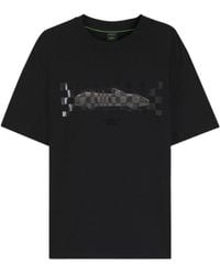 BOSS - X Porsche T-Shirt With Glossy Artwork - Lyst