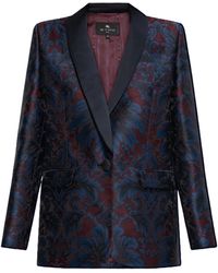 Etro - Decorative Pattern Single-Breasted Blazer - Lyst