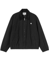 Carhartt - Madison Logo-Embroidered Corduroy-Collar Zip-Up Ripstop Cotton Jacket - Lyst