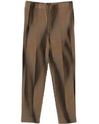 Homme Plissé Issey Miyake - Ankle-Length Trousers With A Fine-Pleat Effect - Lyst