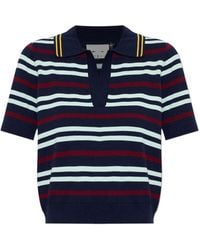 The Upside - Archie Striped Polo Top - Lyst