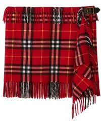Burberry - Tartan-Pattern Skirt - Lyst