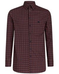 Etro - Tie Print Shirt With Logo - Lyst