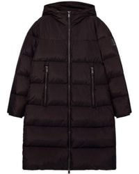 ARMANI EXCHANGE - Quilted Down Puffer Coat With A Hood And Zip Pockets Icon - Lyst