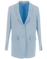 Burberry - Single Breasted Tailored Blazer - Lyst
