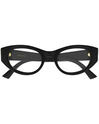 Gucci - Eyewear Panthos Frame Glasses - Lyst