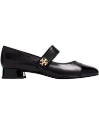 Tory Burch - Cap-Toe Mary Jane Heeled Ballet Shoes - Lyst
