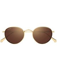 Cartier - Logo Sunglasses - Lyst