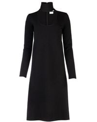 Bottega Veneta - Cut-Out Long-Sleeved Midi Dress - Lyst